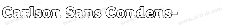 Carlson Sans Condens字体转换